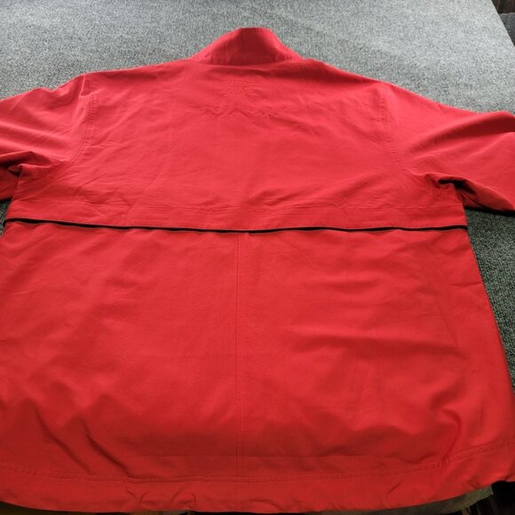 Cutter and Buck Mens XL WindTec Red Half Zip Pullover Alliance Bank Logo - Picture 9 of 13
